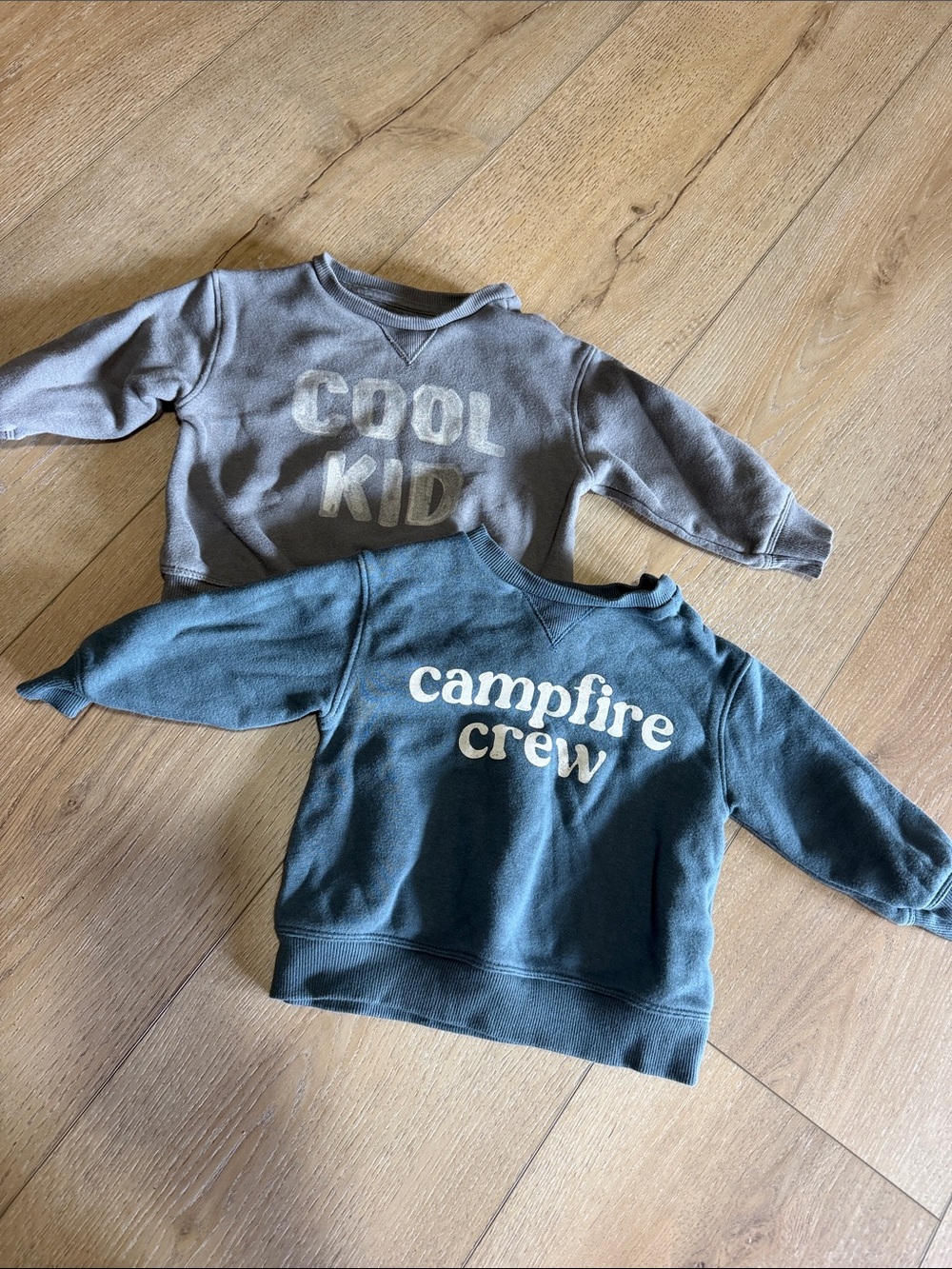 Little co. crewnecks set of 2|size 12M